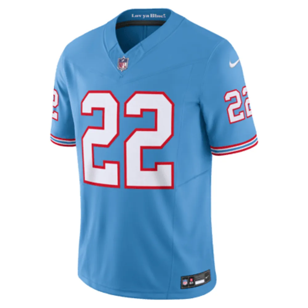 Men's Nike Derrick Henry Light Blue Tennessee Titans Vapor F.U.S.E. Limited Jersey Size: Small