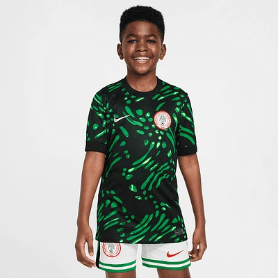 Nigeria 2024 Stadium Away Big Kids' Nike Dri-FIT Soccer Replica Jersey. Nike.com