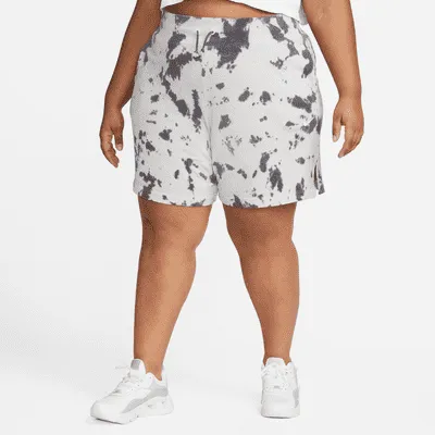 Nike Sportswear Women's High-Waisted Jersey Cloud-Dye Shorts (Plus Size). Nike.com