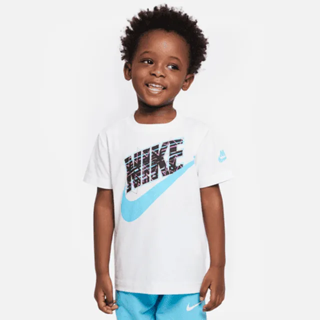Nike Futura Sidewinder SS Tee Male T-Shirt Sky Blue Size 5 Cotton