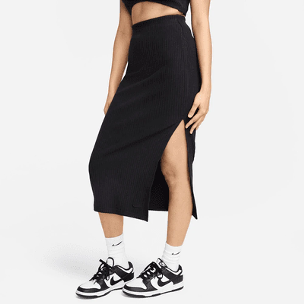 Nike Sportswear Chill Knit Women's Slim Ribbed Midi Skirt. Nike.com