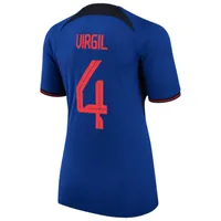 Netherlands National Team 2022/23 Stadium Away (Virgil van Dijk) Women's Nike Dri-FIT Soccer Jersey. Nike.com