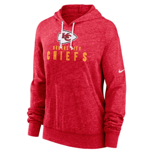 Nike Women's Dri-Fit Sideline (NFL Kansas City Chiefs) Long-Sleeve Hooded Top in Red, Size: Medium | 00MX65N7G-3S0