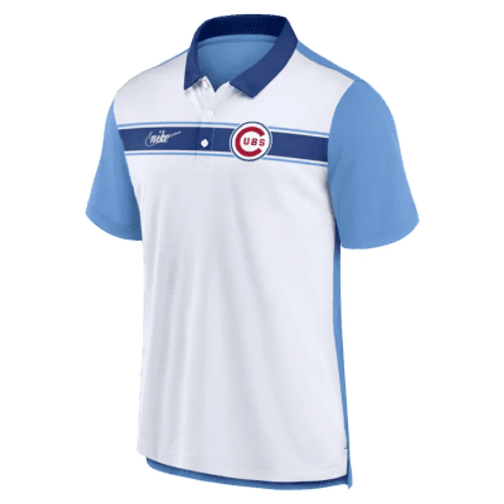 Nike Rewind Stripe (MLB Chicago Cubs) Men's Polo.