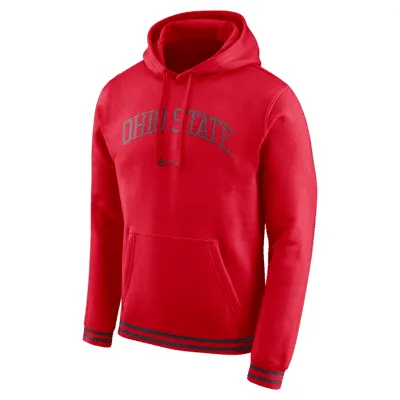 Nike College Retro (Ohio State) Men's Fleece Hoodie. Nike.com