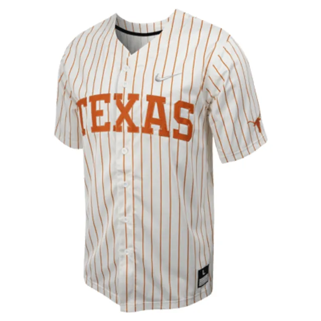 Men's Nike White/Gray Tennessee Volunteers Pinstripe Replica Full-Button Baseball  Jersey