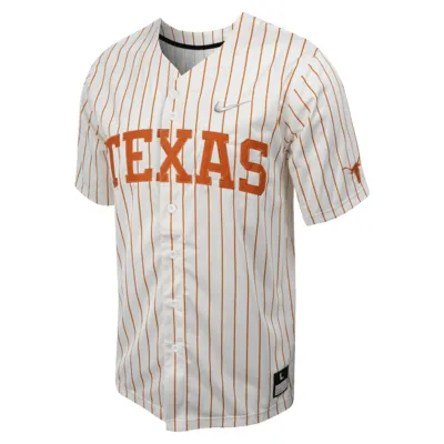 Texas Men's Nike College Full-Button Baseball Jersey. Nike.com