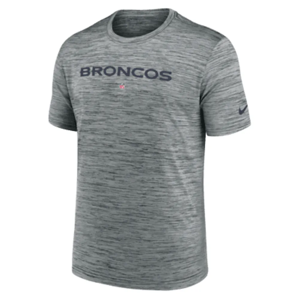 Denver Broncos Nike Youth Sideline Velocity Performance T-Shirt - Navy