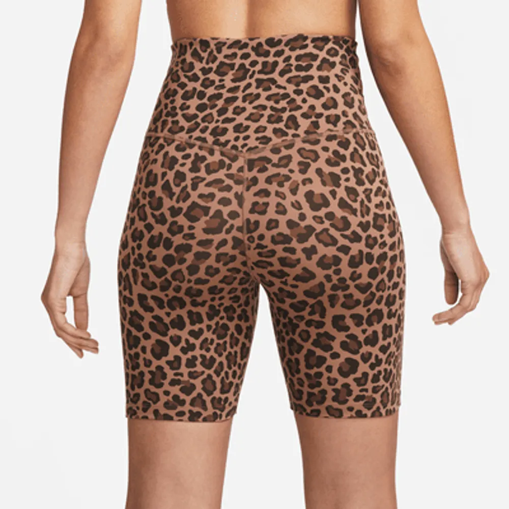 Nike One Women's High-Waisted 7" Leopard Print Biker Shorts. Nike.com