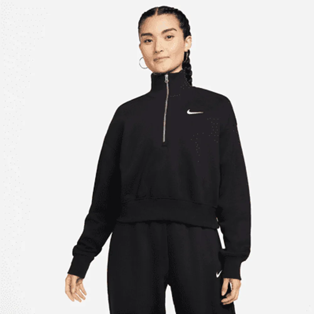 Nike Sportswear Phoenix Fleece Oversized Pullover Hoodie Women's -  Black/Sail • Price »