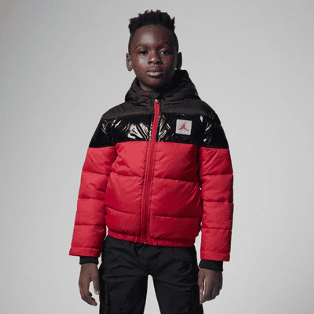 Jordan Bold Stripe Puffer Little Kids' Jacket. Nike.com