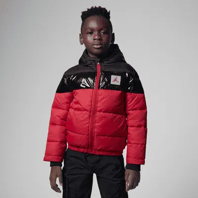 Jordan Bold Stripe Puffer Little Kids' Jacket. Nike.com