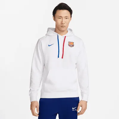 FC Barcelona Club Men's Nike Soccer French Terry Pullover Hoodie. Nike.com