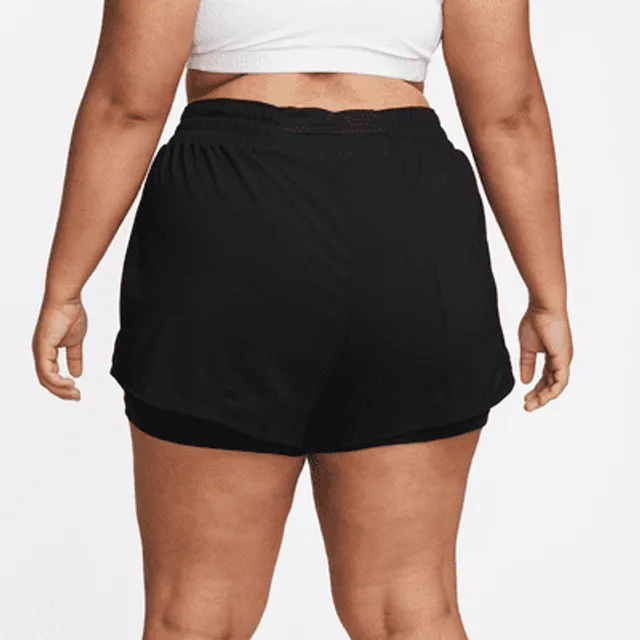 Nike One Women's Dri-FIT High-Waisted 3 2-in-1 Shorts.