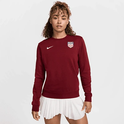 USMNT Club Fleece Women's Nike Soccer Crew-Neck Sweatshirt. Nike.com