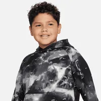 Nike Therma-FIT Big Kids' (Boys') Printed Pullover Hoodie (Extended Size). Nike.com