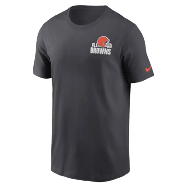 Men's Nike Gray Cleveland Browns Logo Essential T-Shirt Size: Medium