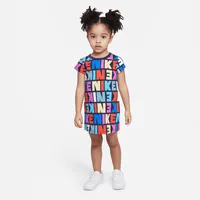 Nike Block Printed Tee Dress Little Kids' Dress. Nike.com