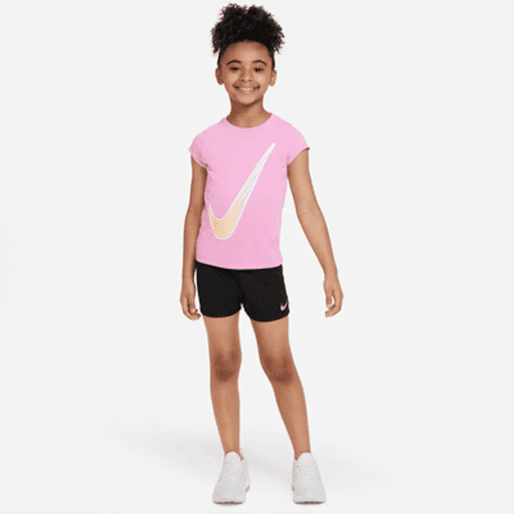 Nike Little Kids' Recycled T-Shirt and Mesh Shorts Set. Nike.com