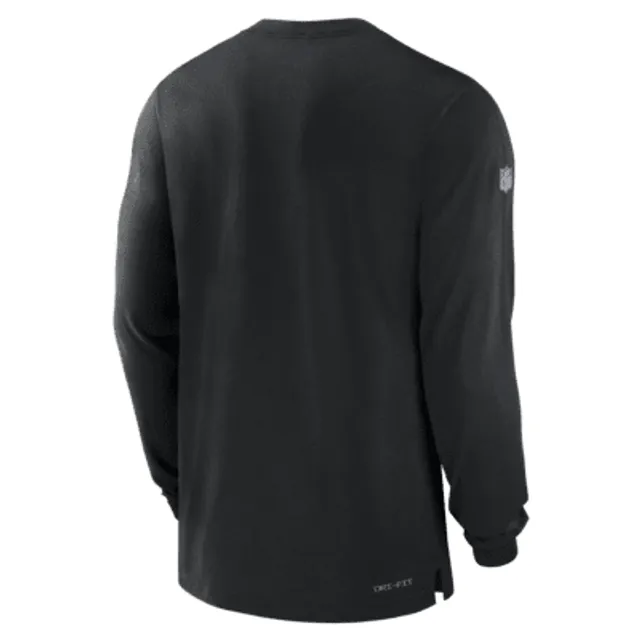 Nike Kansas City Chiefs Grey Sideline Team Logo Player Long Sleeve