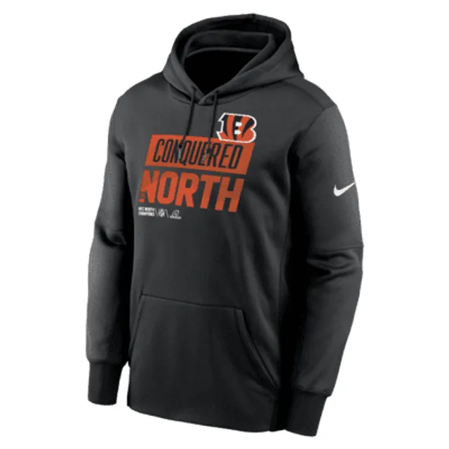 Men's Cincinnati Bengals Nike Black Sideline Athletic Stack Performance  Pullover Hoodie