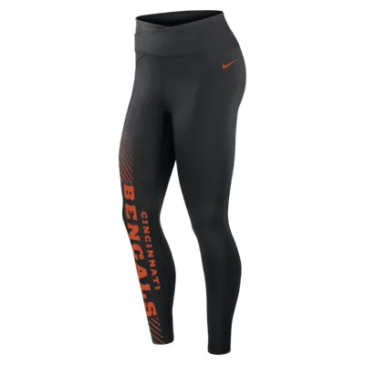 Nike Women's Dri-Fit Yard Line (NFL Cleveland Browns) Leggings in Black, Size: Xs | 00H500A93-05M