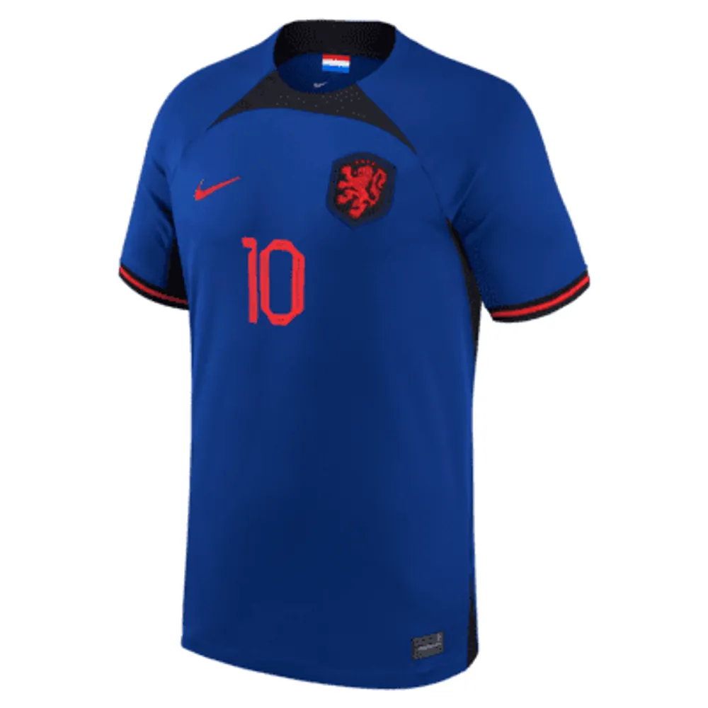 Nike Netherlands 2022/23 Stadium Home Men's Dri-Fit Long-Sleeve Soccer Jersey Orange