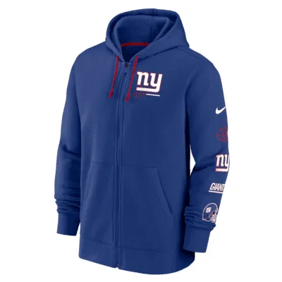 Nike Dri-fit Athletic Arch Jersey (nfl New York Giants) Pullover Hoodie in  Blue for Men