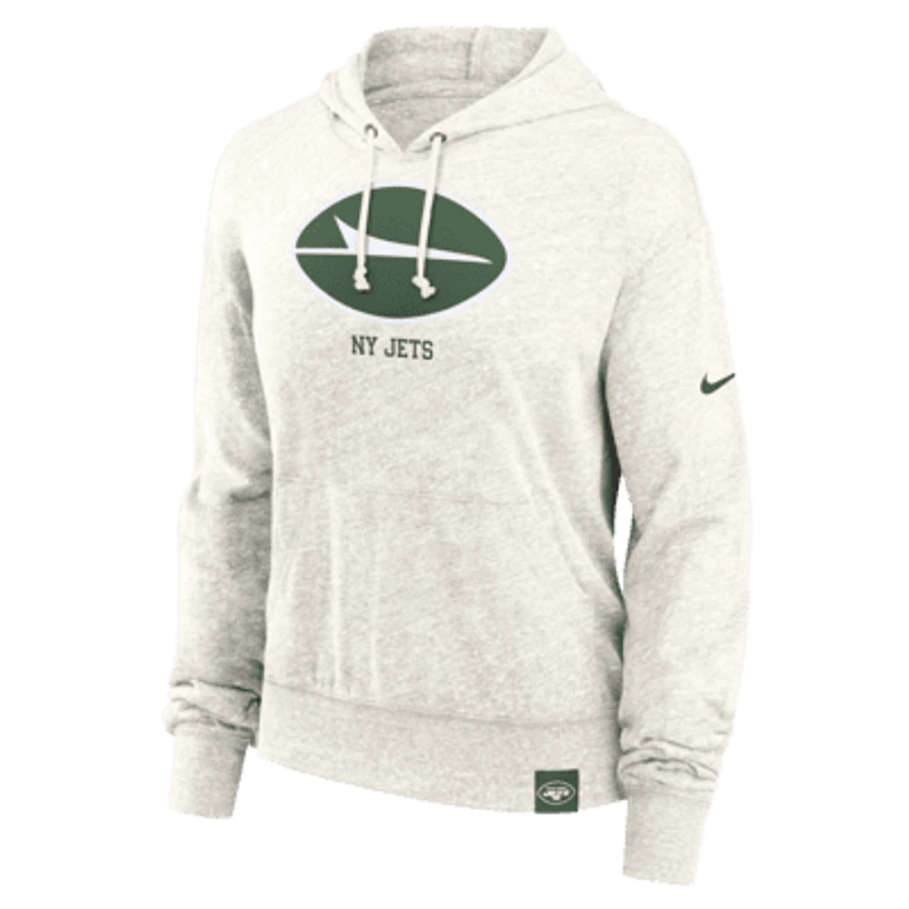 New York Jets Gym Vintage Women's Nike NFL Pullover Hoodie. Nike.com