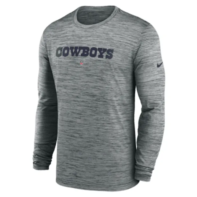 Men's Nike Navy Dallas Cowboys Fan Gear Color Bar Long Sleeve T-Shirt