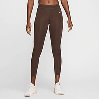 Nike Pro Women's Mid-Rise 7/8 Mesh-Paneled Leggings. Nike.com