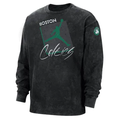 Boston Celtics Courtside Statement Edition Men's Jordan Max90 NBA Long-Sleeve T-Shirt. Nike.com