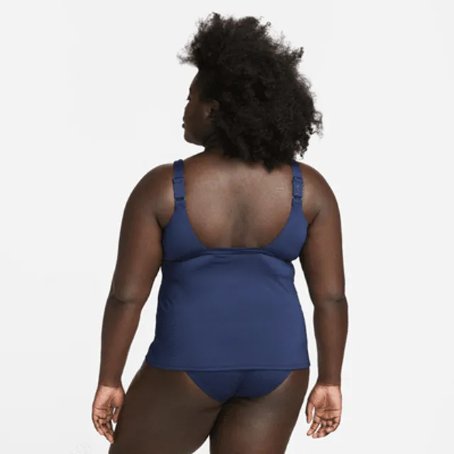 Fabletics Lace-Up Racerback Swimsuit Womens black plus Size 1X