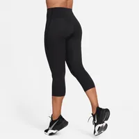 Nike Universa Women's Medium-Support High-Waisted Cropped Leggings with Pockets. Nike.com