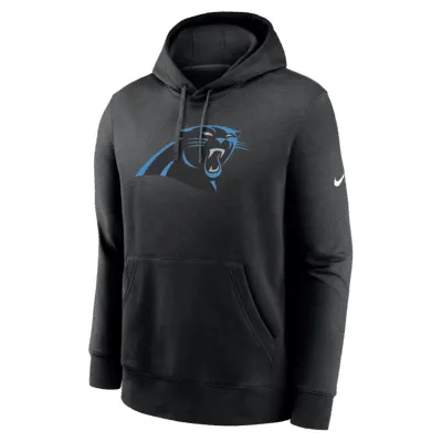 Men's Nike Black Carolina Panthers Sideline Club Fleece Pullover Hoodie Size: Small