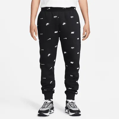 Nike Club Fleece Men's Brushed-Back Allover Print Joggers. Nike.com