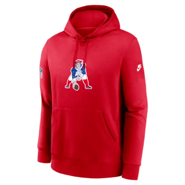 Women's Nike Navy New England Patriots Sideline Stack Performance Pullover Hoodie Size: Large