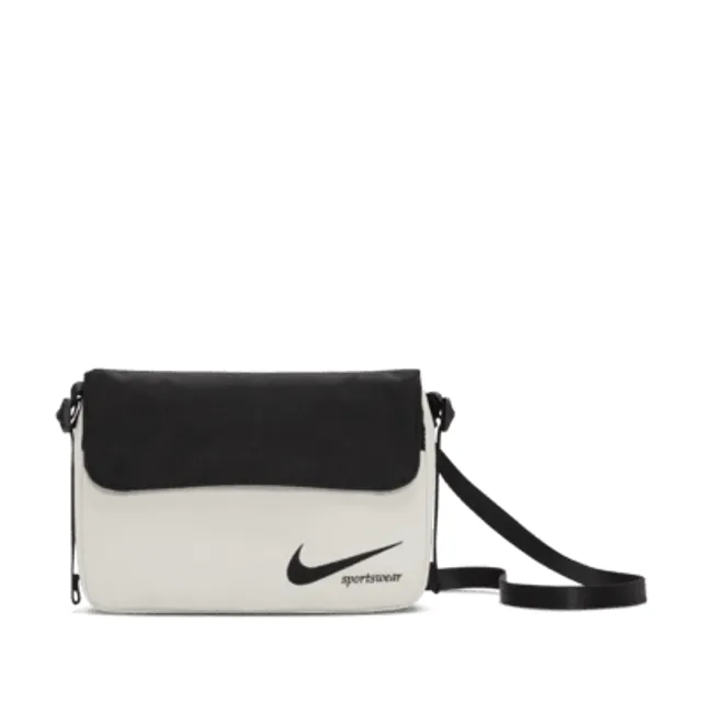 white nike cross body bag