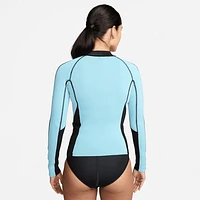 Nike Swim Fusion Women's Long-Sleeve Reversible Zip Shirt. Nike.com