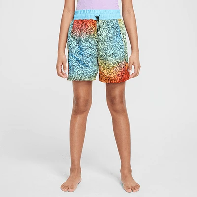 Nike Swim Doodle Big Kids' (Girls') 6" Volley Shorts. Nike.com