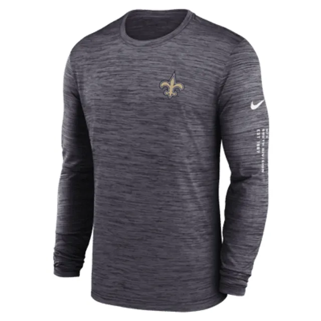 New Orleans Saints Velocity Men's Nike Dri-FIT NFL Long-Sleeve T-Shirt