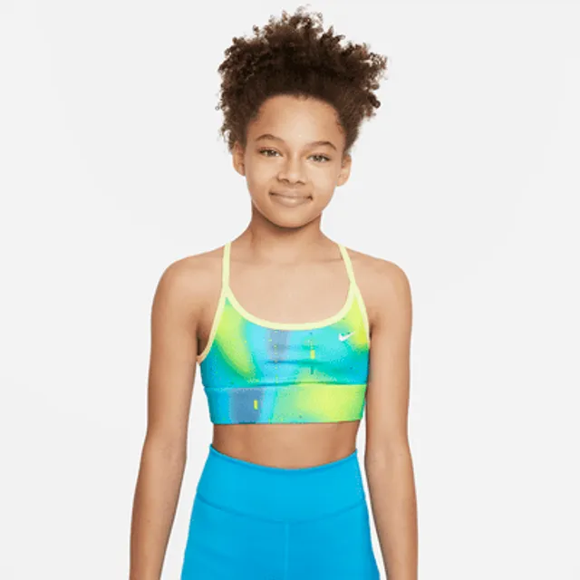 Nike Dri-FIT Indy Big Kids' (Girls') Sports Bra (Extended Size) in Orange -  ShopStyle