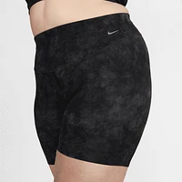 Nike Zenvy Tie-Dye Women's Gentle-Support High-Waisted 8" Biker Shorts (Plus Size). Nike.com