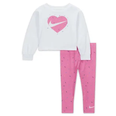 Nike Graphic Tee and Printed Leggings Set Baby 2-Piece Set. Nike.com