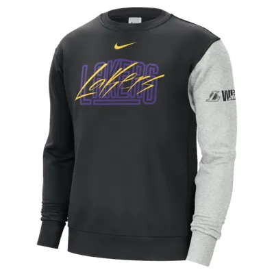 Los Angeles Lakers Courtside Men's Nike NBA Fleece Sweatshirt. Nike.com