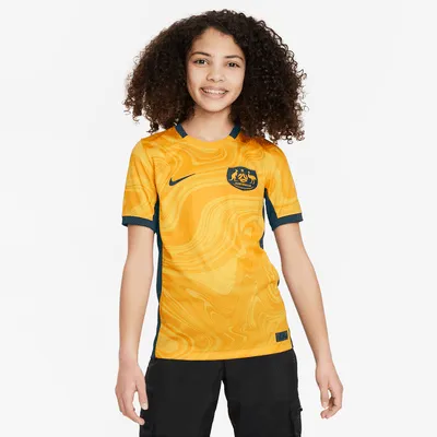 Australia 2023 Stadium Home Big Kids' Nike Dri-FIT Soccer Jersey. Nike.com