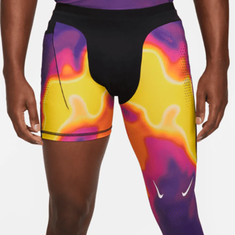 NOCTA Men's Single-Leg Printed Basketball Tights (Left). Nike.com