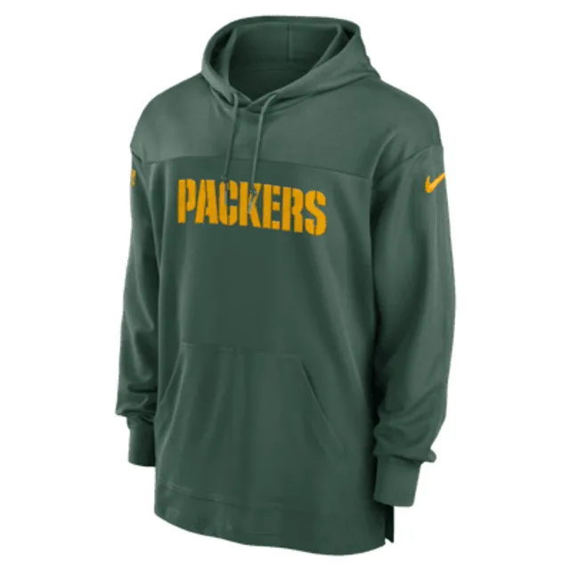 Nike Men's Dri-Fit Sideline Coach (NFL Green Bay Packers) Long-Sleeve Top in Green, Size: Medium | 00M23EE7T-0BK