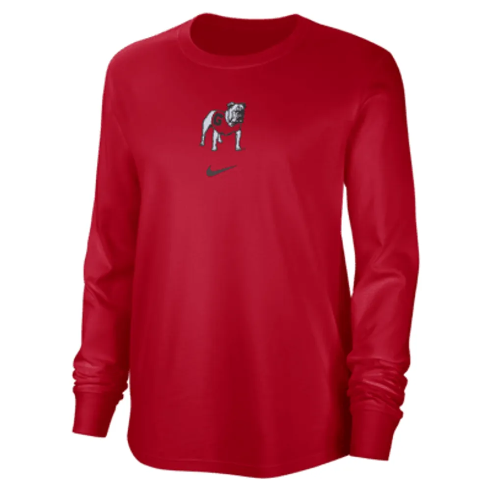 Georgia Women's Nike College Crew-Neck Long-Sleeve T-Shirt. Nike.com