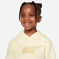 Nike Sportswear Club Fleece Holiday Shine Hoodie Little Kids Hoodie. Nike.com